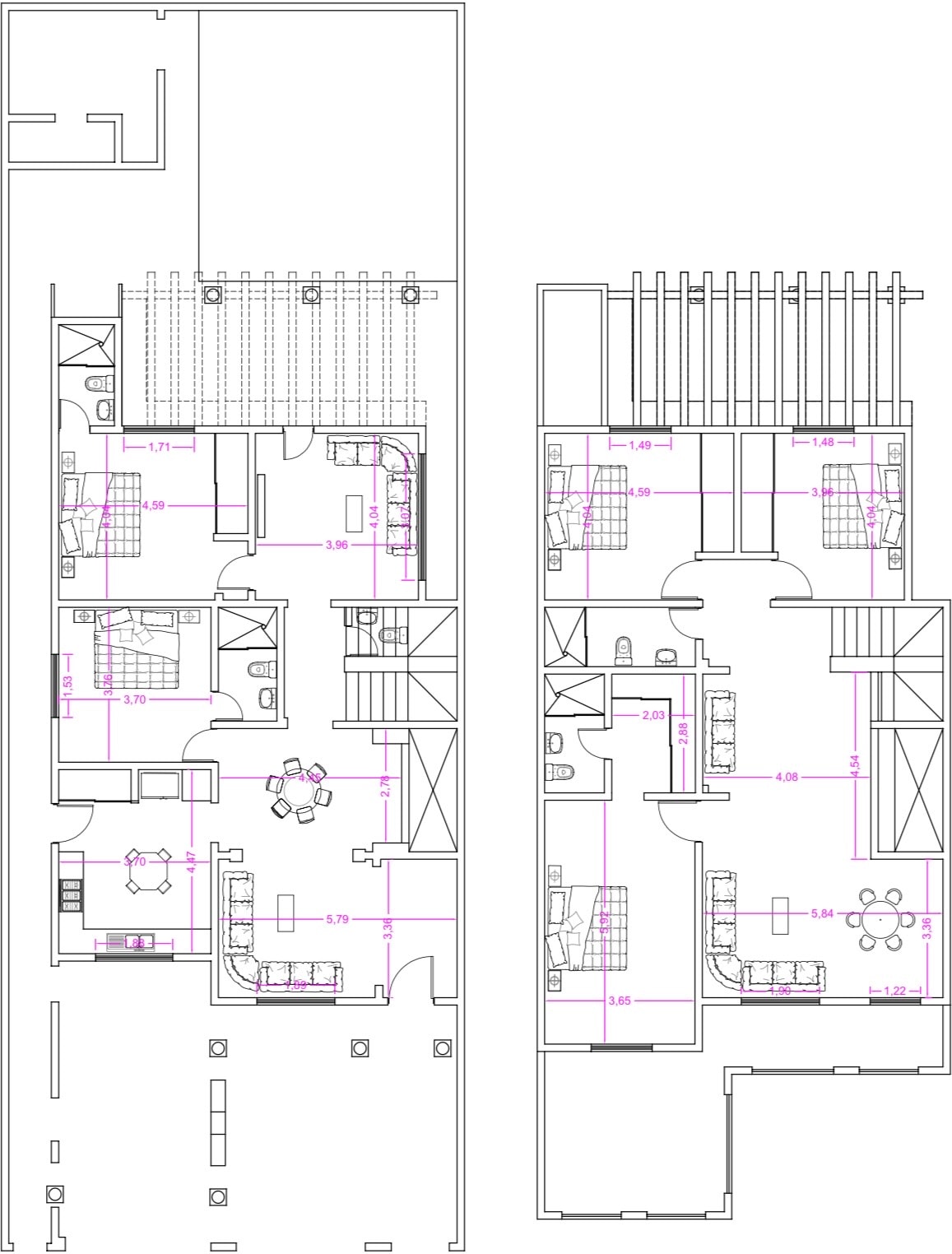Combined floor plan
