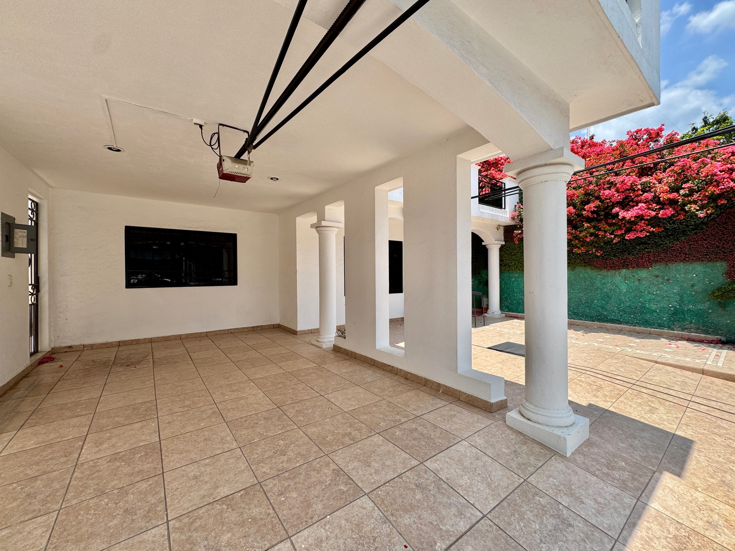 Garage and inner courtyard