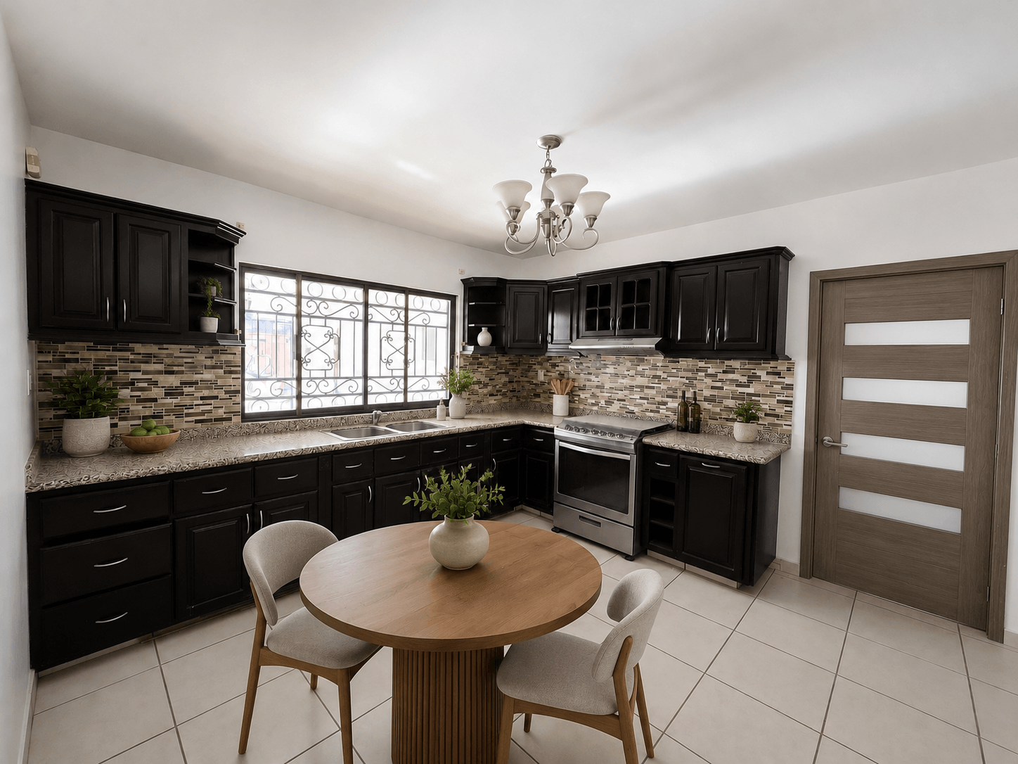 Primary kitchen Staged