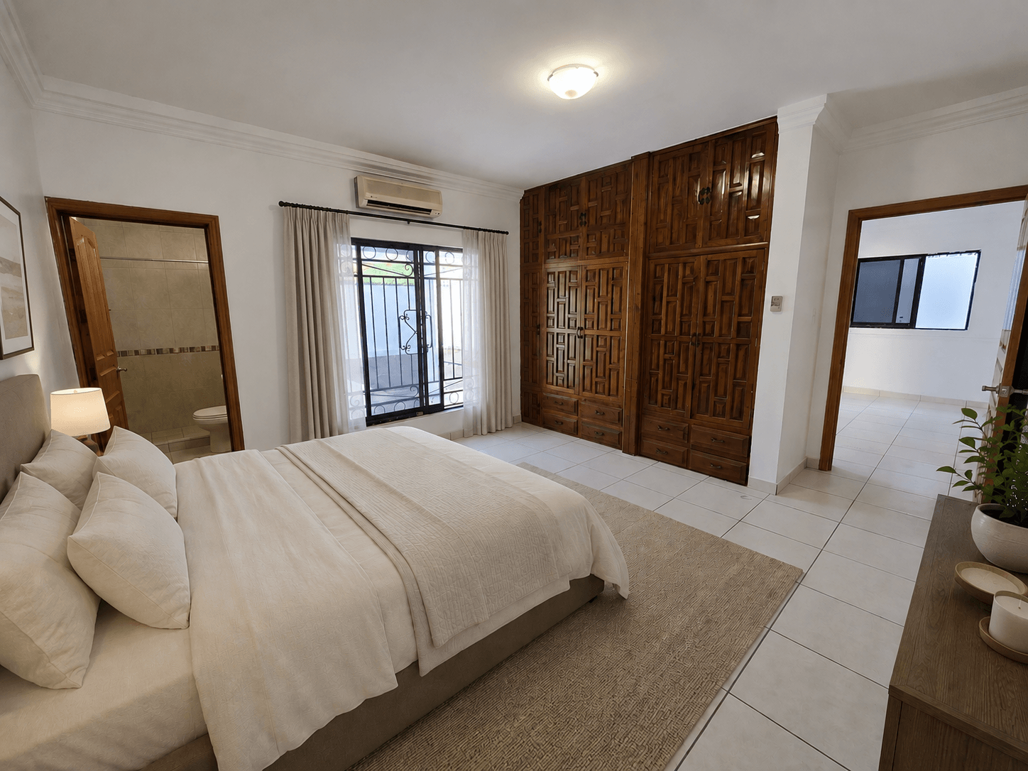 Primary bedroom Staged