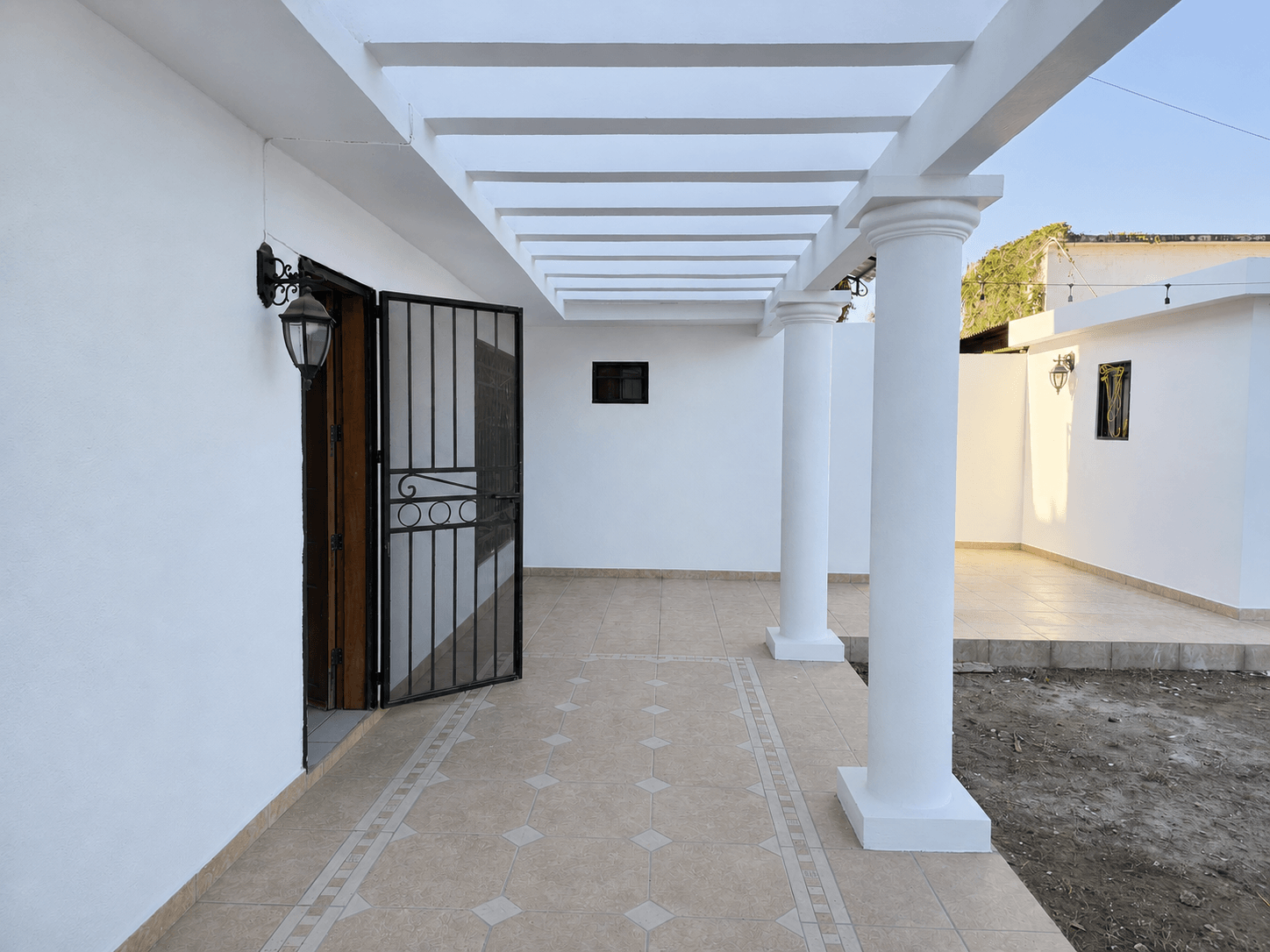 Entry pergola