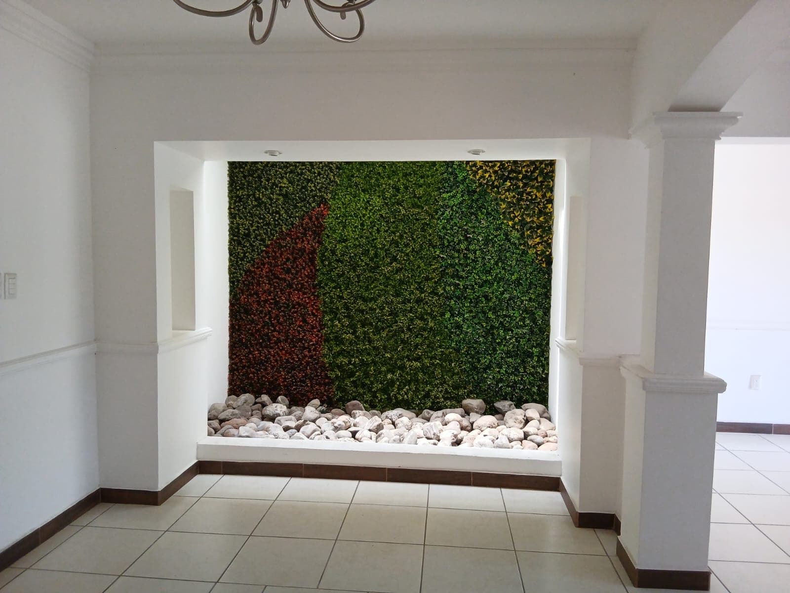Muro verde en primer nivel